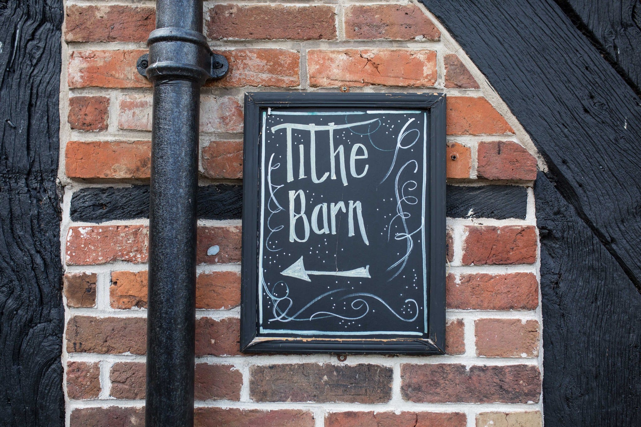 Tithe Barn Hundred House sign