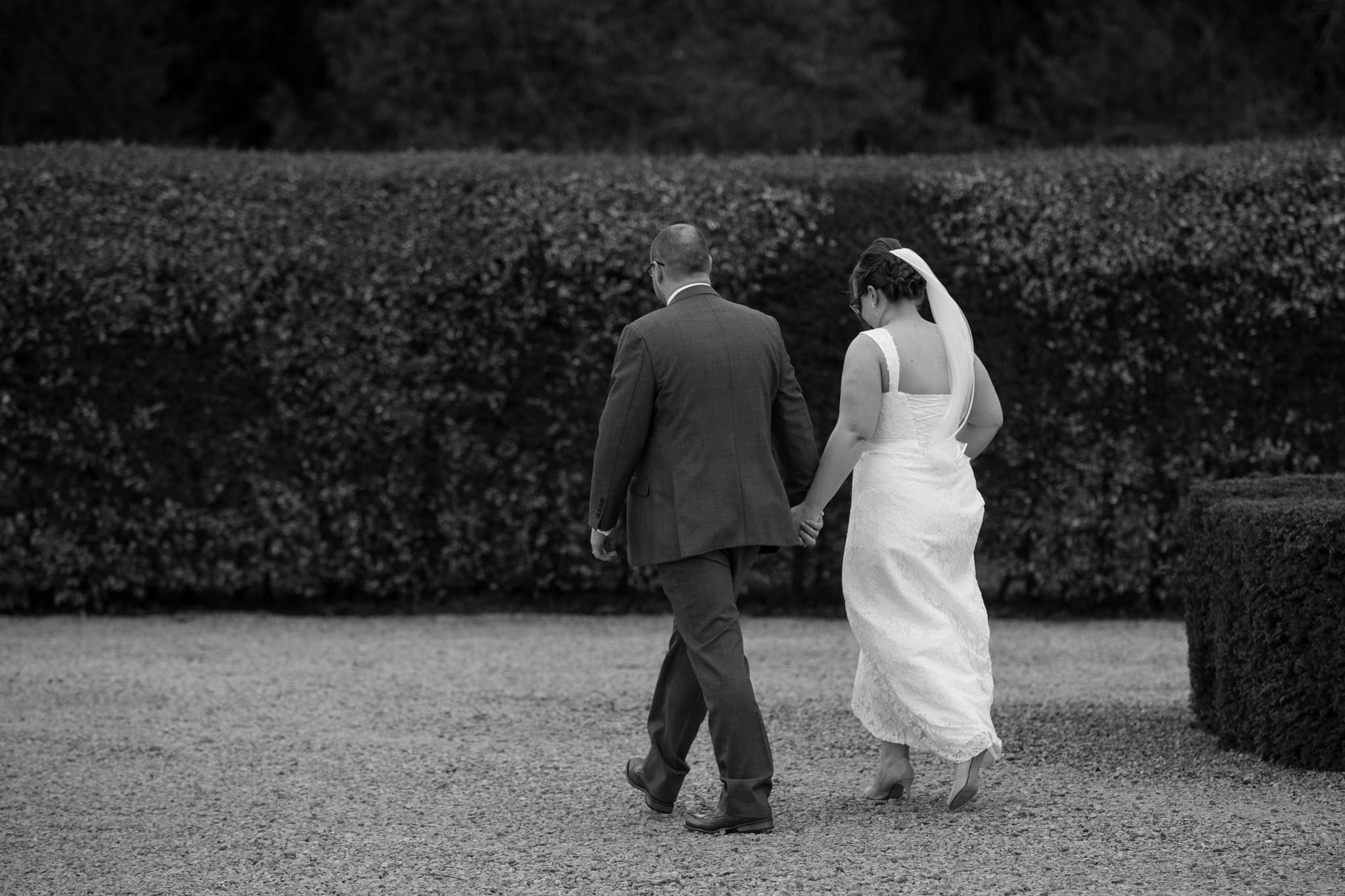 Portraits delbury hall black and white exterior